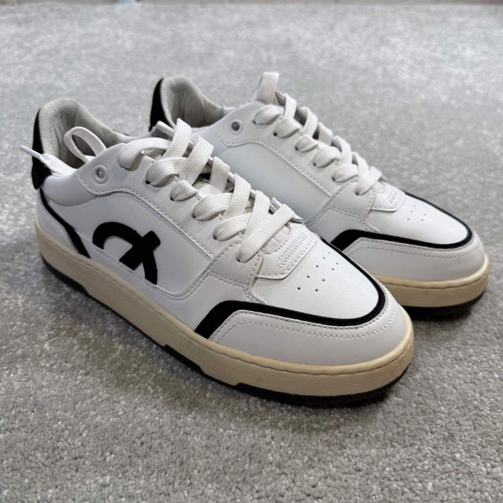 LOCI Neo Sneakers Sustainable Cork EUC Bio Leather Bamboo White Black W6.5 EU 37
